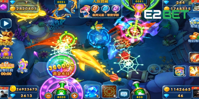 Khám Phá Bắn Cá E2BET : Thế Giới Giải Trí Siêu Thực 3 Lựa chọn Bắn Cá E2BET để có trải nghiệm đỉnh cao